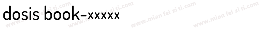 dosis book字体转换